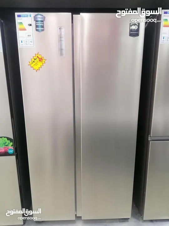 عرض نااار على ثلاجة هايسنس HISENSE حجم 466 لتر وجميع الأحجام والأشكال