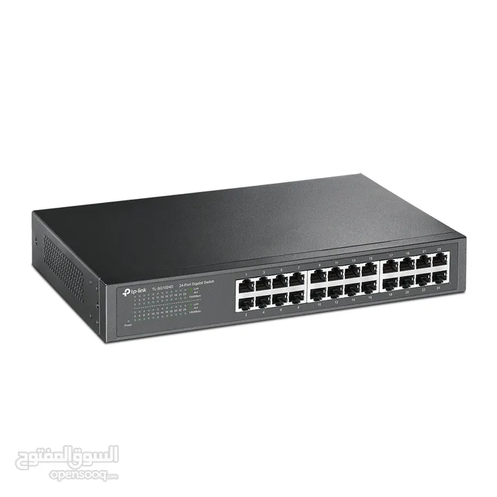 موزع شبكة انترنت 24 مدخل  TP-link Internet Switch 24x RJ45 Ports TL-SG1024D 1000/MBps