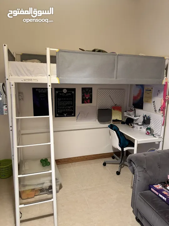 سراير علوية مع مكتب bunked bed with desk