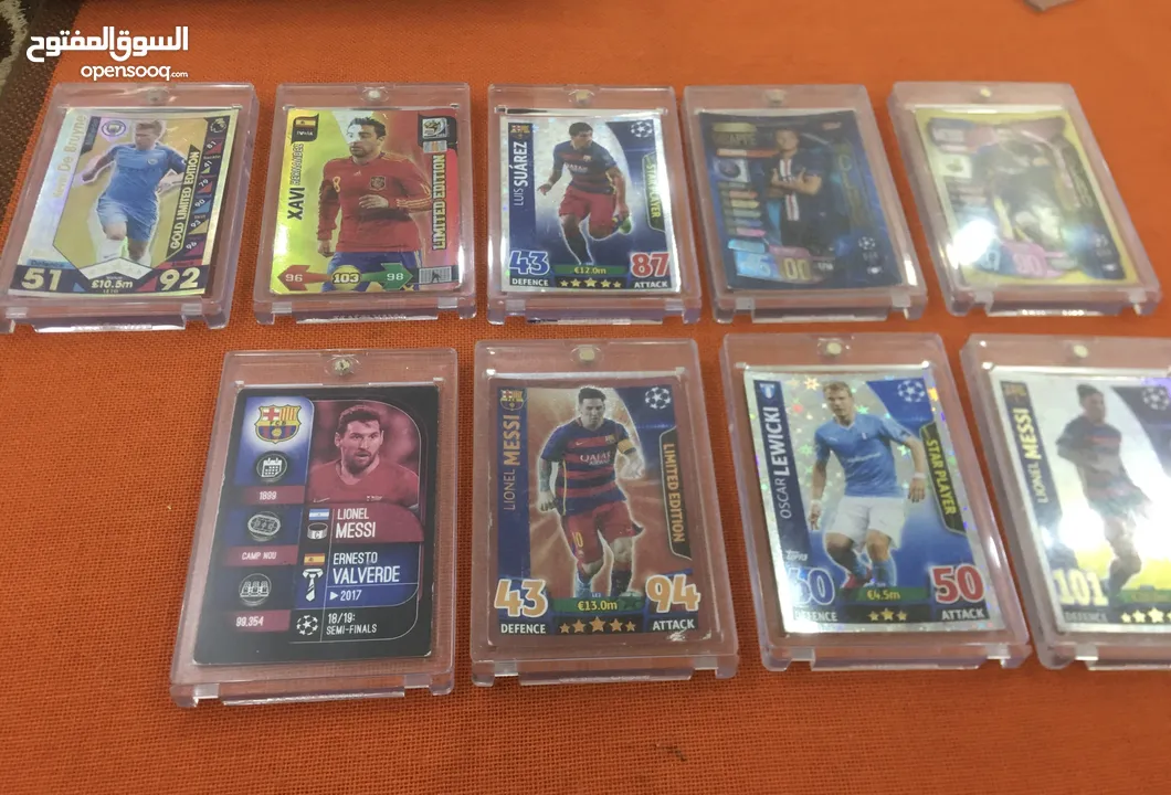 بطاقات رياضة رسمية panini and Topps