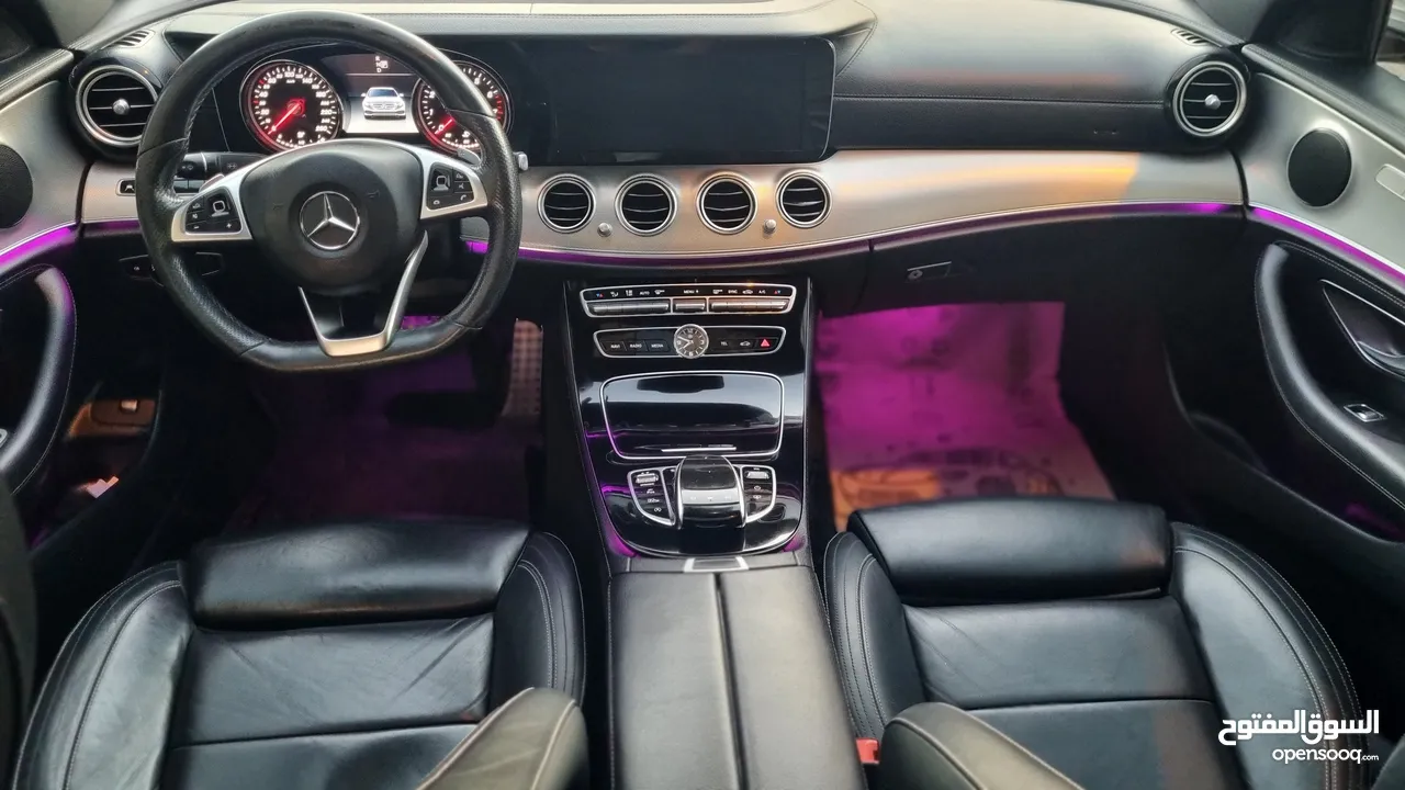 Mercedes Benz E200- 2017-  AMG Full Full ++ بحالة الوكالة من جميعة