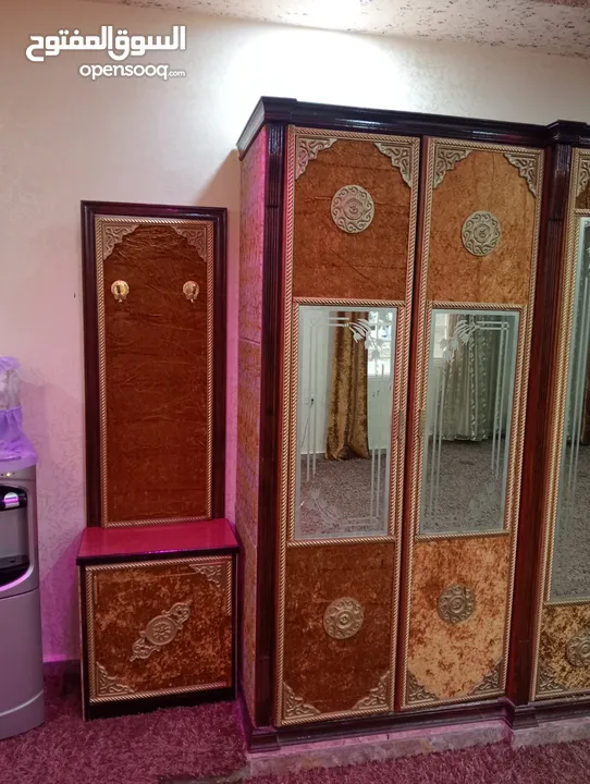 غرفة نوم خشب ثقيل زان
