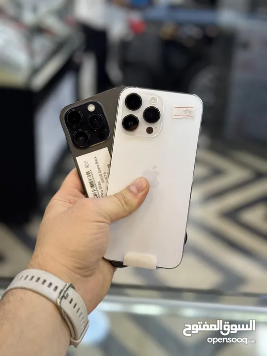 ايفون 14 برو ماكس 256 جيجا مستخدم بحالة الوكالة عربي ( بخط ) ///////// iPhone 14 pro max 256GB used