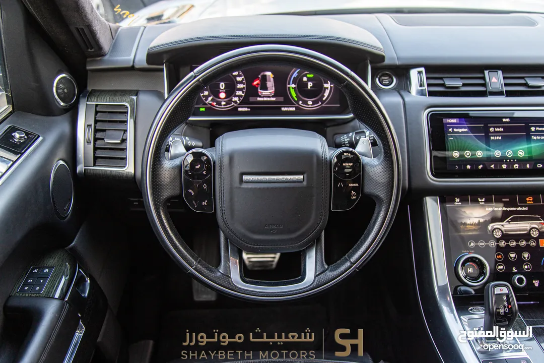 Range Rover Sport P400e Hse 2021 Black package     يمكن التمويل