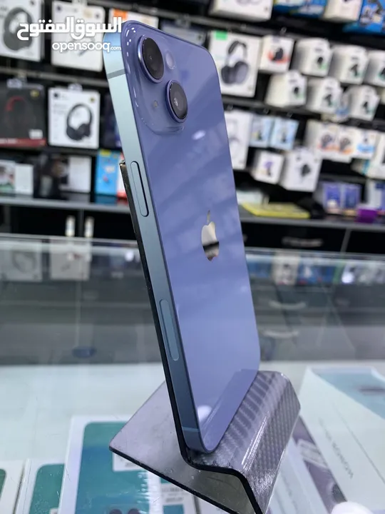 iPhone 14 plus 256G مستعمل بحالة الجديد مش مفتوح ولا مصلح كفالة محل على الفاتورة