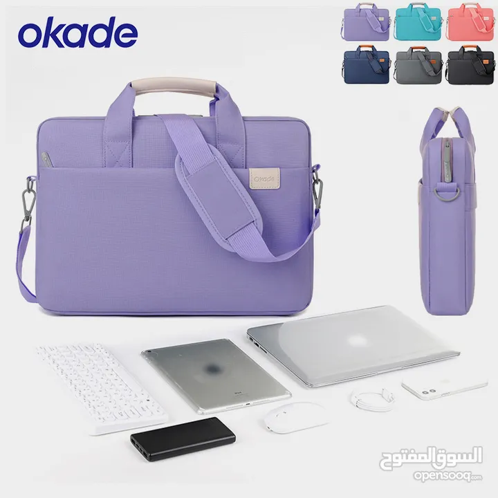 Okade T67 Trolley Sleeve Laptop Bag with Strap 15.6" inch حقيبة لابتوب