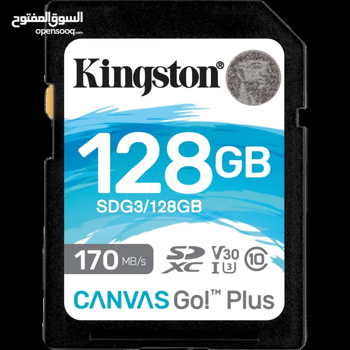كرت ذاكرة لكميرات التصوير SD CARD128GB 170MB/S KINGSTON