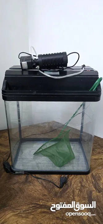 Fish Tank with water filter Used and Clean. Filter working condition..