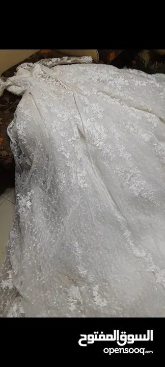 فستان عرس  لبسة واحدة للبيع