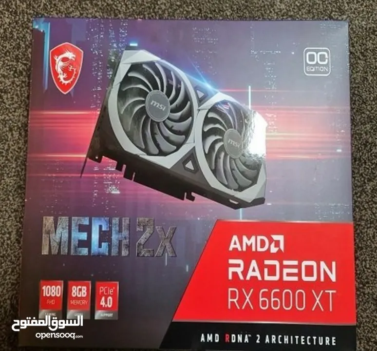 msi radeon RX 6600 XT mech 2x 8g oc