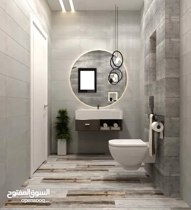 معلم بليط تسليم هندسي تجديد حمامات بأحدث طراز تنفيذ شلالت وبربكيو .فير بلس غاز +فير بليس حطب زرب