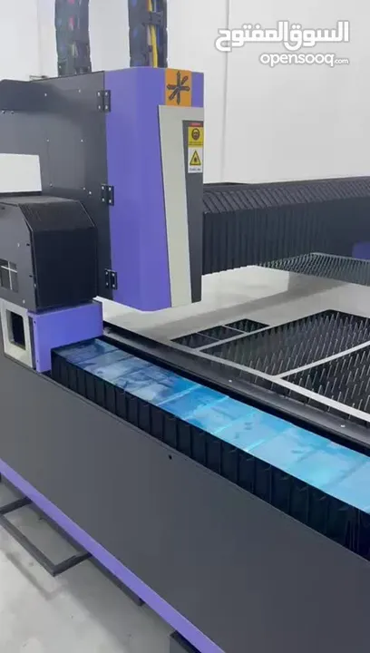 ماكينة قص ليزر CNC فايبر موديل AKJ1530F وارد الصين 1500واط