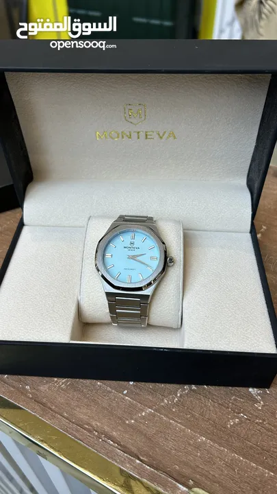 Monteva geneve Tiffany blue dial 42mm men’s watch