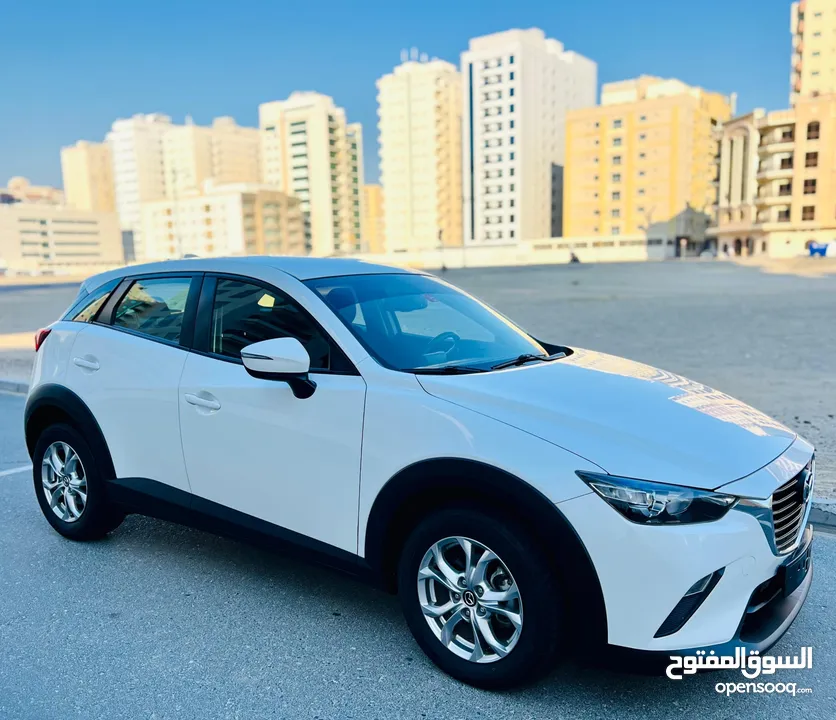 A Clean And Good Condition Mazda CX3 2018 White GCC