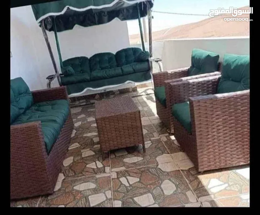 طقم راتان 5 مقاعد