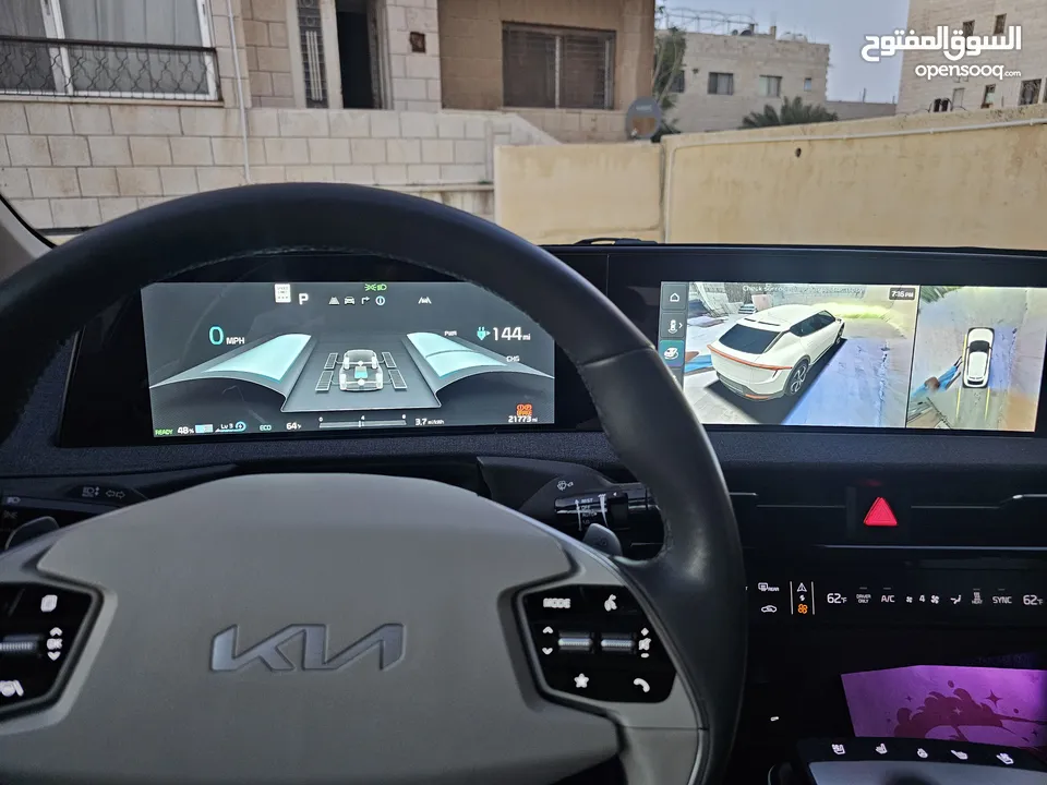 كيا ev6 كهرباء 2023   وارد اميركي ممشى قليل     جميع الاضافات اعلى صنف عدا الفتحة  موديل 2023