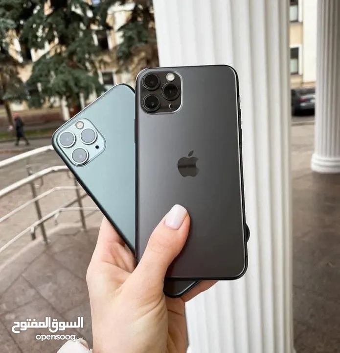 على الفحص ايفون 11 برو ماكس الاصلي جيجا 256 بطارية مشكل كفر ولزقة وشاحن الاصلي متوفر توصيل