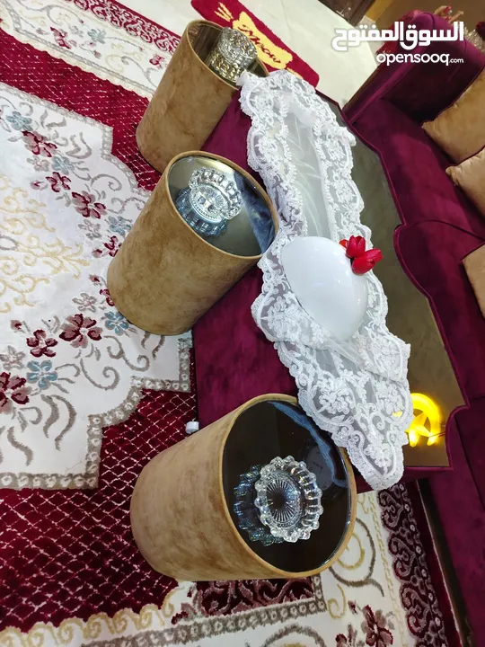 طاوله سداسيه تفصيل مع 6 طربيزات برميل كمان تفصيل