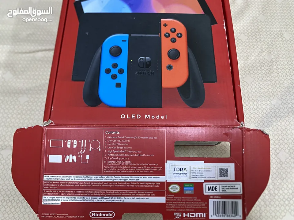 ‏ Nintendo Switch oled شبه جديده ب سعر ممتاز