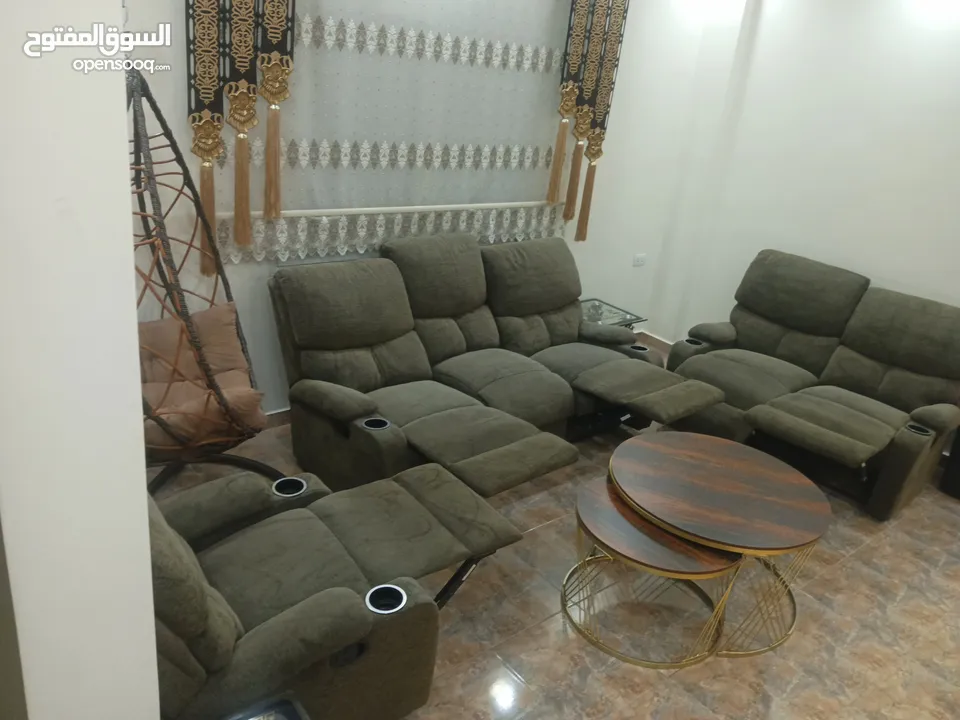 طقم كنب ركلاينر  امريكي حديد 6 مقاعد
