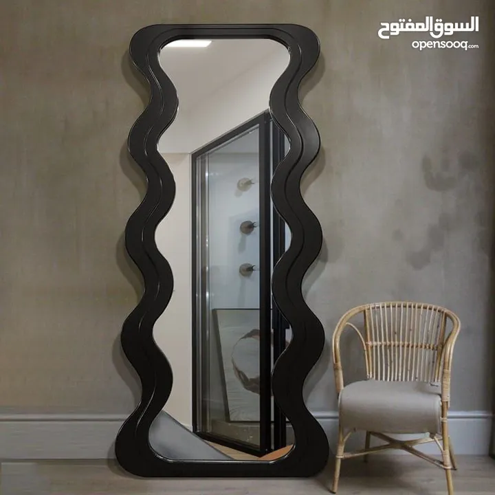 مرايا ستاند بإطار مخملي فاخر  160×60 سم – تعرضك بكامل أناقتك طار مخملي ناعم وفخم
