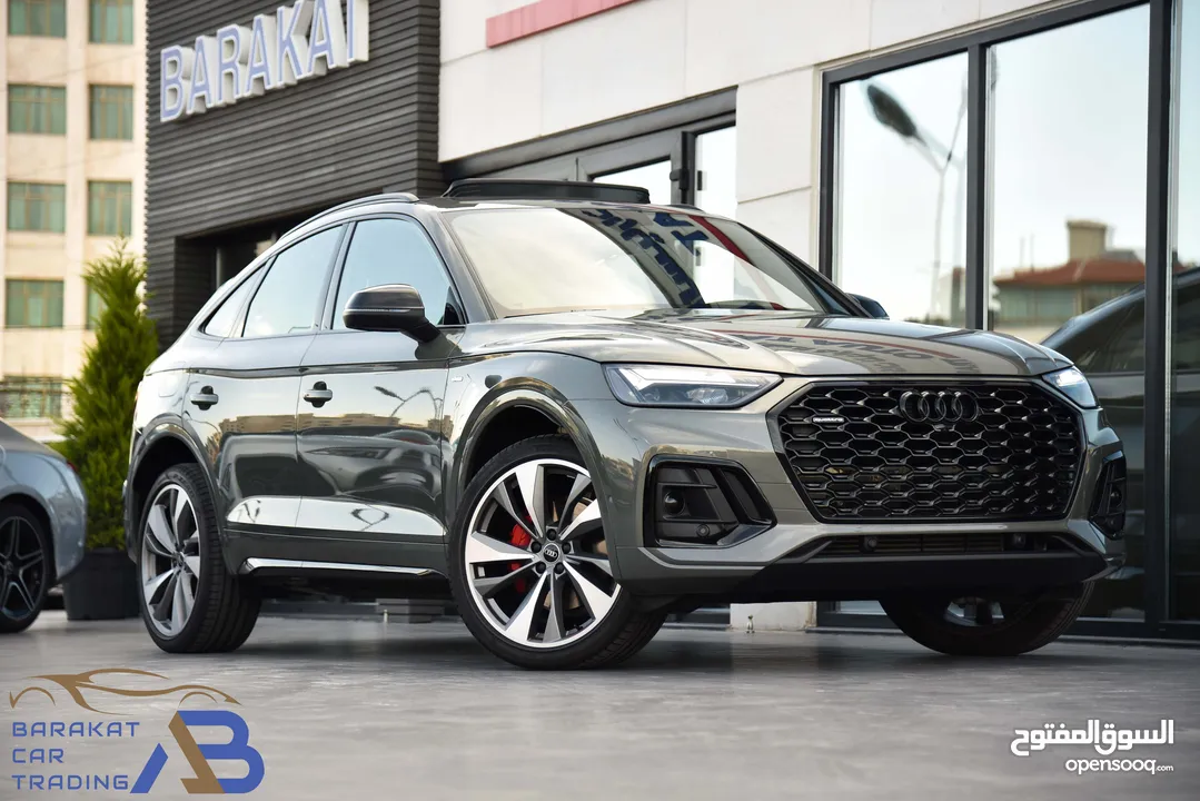 اوديQ5 اس لاين مايلد هايبرد بلاك ايديشن وارد وكفالة الوكالة2023 Audi Q5 Quattro S Line Black Edition