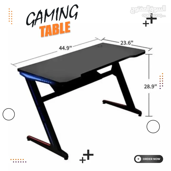 Gaming chair and table