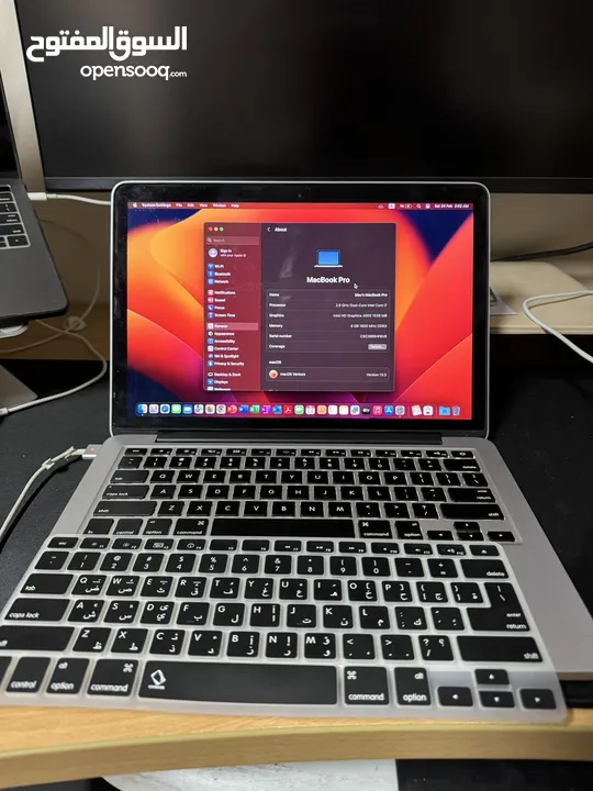لابتوب ابل 2012	•	المعالج: Intel Core i7 بسرعة 2.9GHz – أداء قوي وسريع
