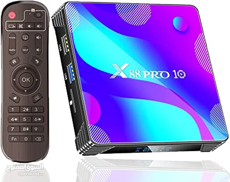 ريسيفرPRO 10 SMART ANDROID 11 TV BOX X88 WITH REMOTE CONTROL تي في بوكس انرويد 