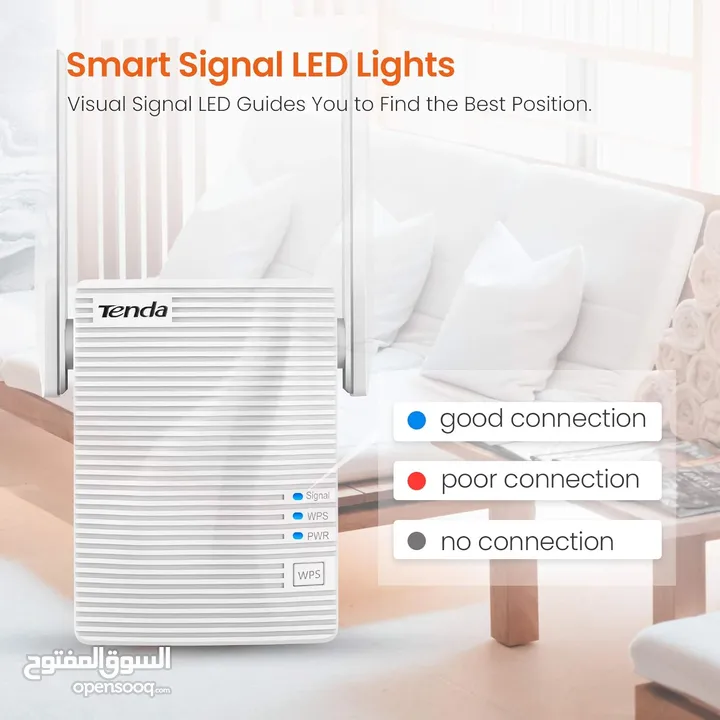 موسع انترنت شبكات انترنت وايرلس تيندا  Tenda A18 Extender For internet connection