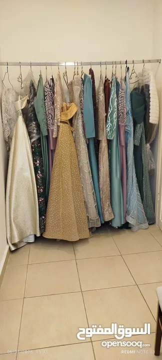 محل للبيع فساتين سهرة وبدلات زفاف  سحاب دوار الشهيد مجمع الاندلس طابق تاني