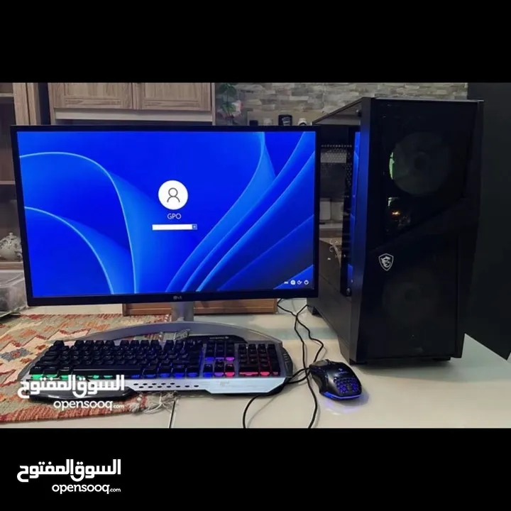 كمبيوتر + شاشة LG للبيع