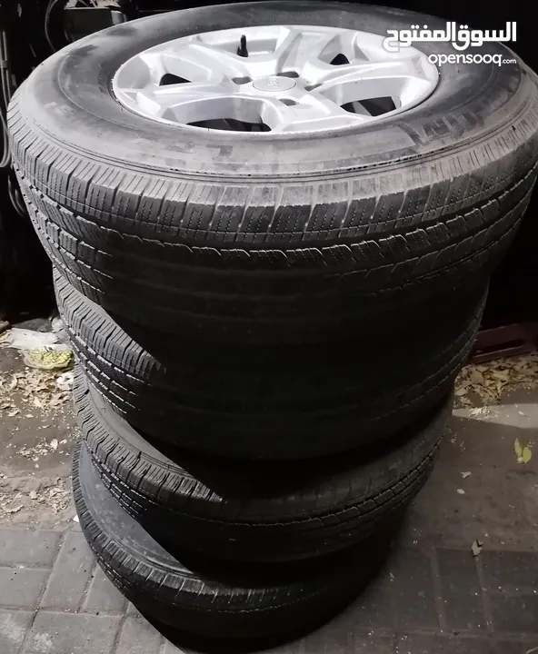 used like new   tyres. 4 PC's.