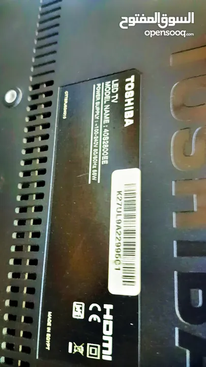 شاشة توشيبا 40 TOSHIBA بوصة مصرية اصلية FULL HD فحص كامل صورة ممتازة