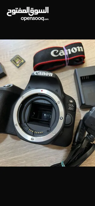 كاميرا كانون Canon 200D مع عدسة 18-55