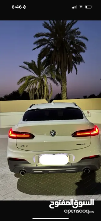 White BMW x4 drive 30i 2021 للبيع