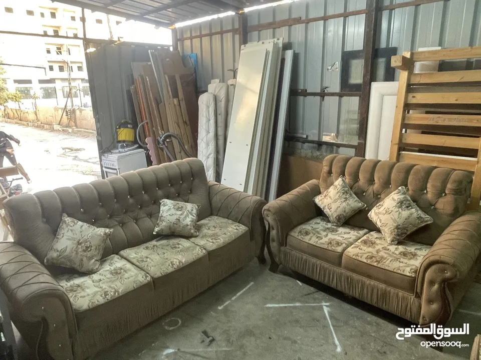 طقم كنب 7 مقاعد تفصيل بسعر حرق بس على 800