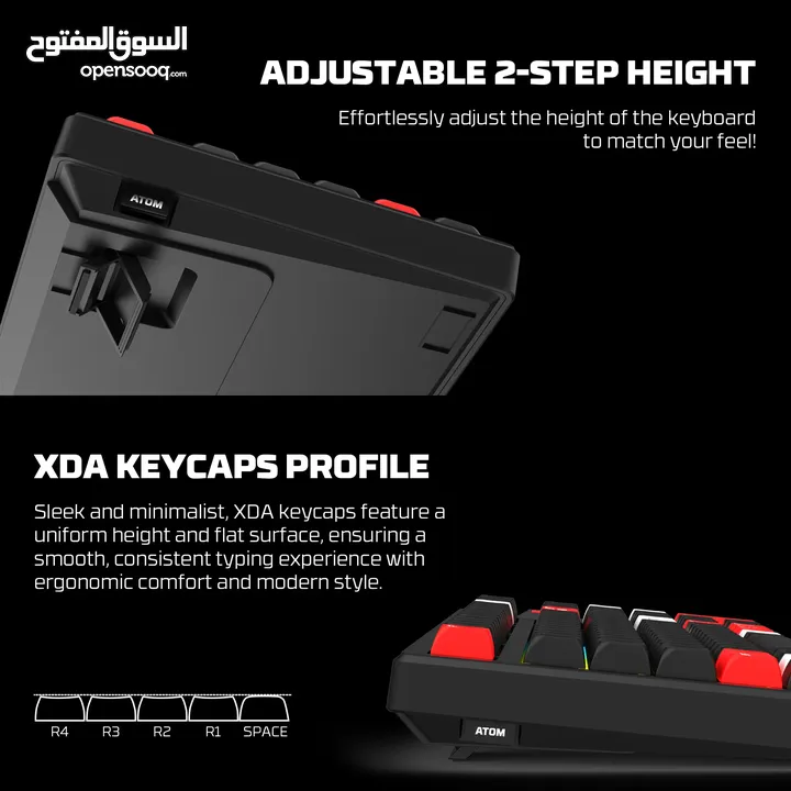 FANTECH MK918 ATOM PRO97 WIRELESS MECHANICAL GAMING KEYBOARD WHITE كيبورد فانتيك الجديد المميز