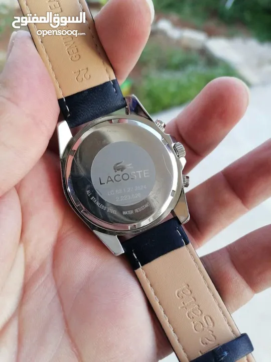 ساعة LACOSTE فرنسي اصلي بحالة الوكالة