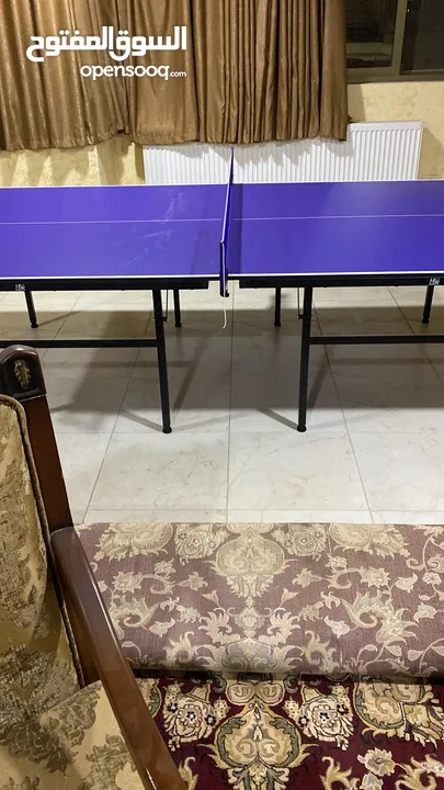 طاولة تنس ثابته مقاس ستاندر جديد بالكرتونه غير قابل للطي