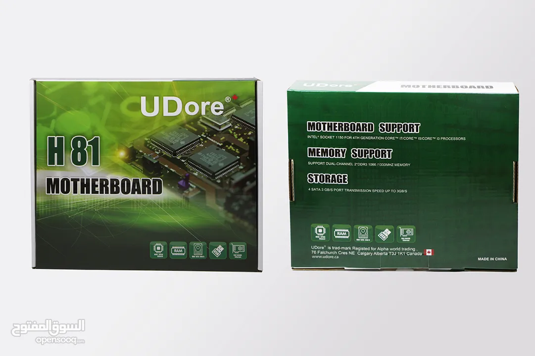 ماذر بورد كمبيوتر جيل رابع من يودور سرعة 1600 UDORE MotherBoard H81 For 4th Gen Intel