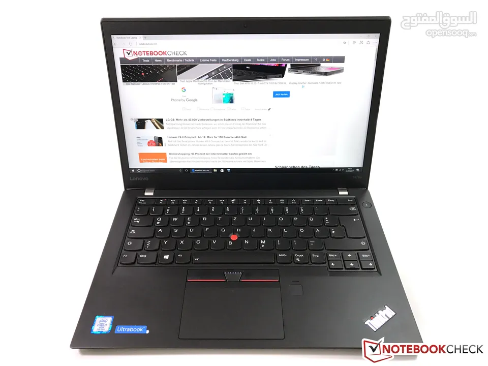 Lenovo  T470S  i7-7th Gen 8GB Ram 256GB   بحال الوكاله SSD HD Graphics 620 2GB Windows 11