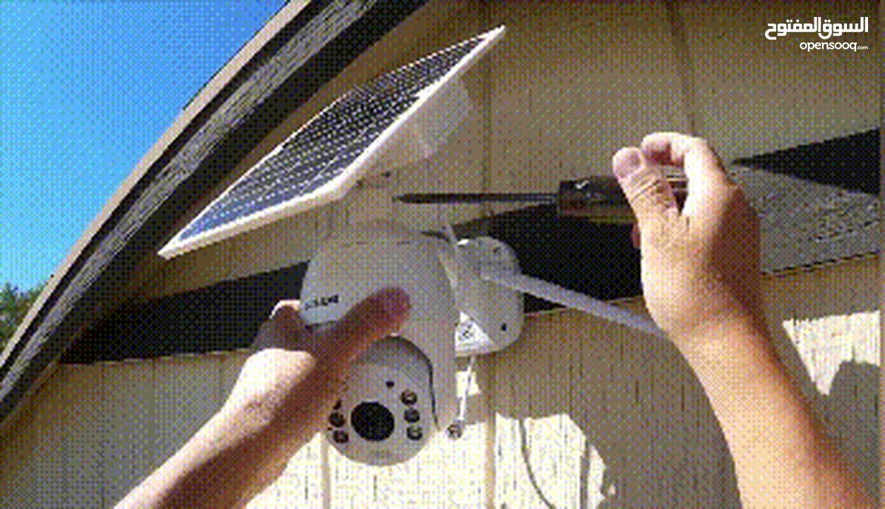 كاميرا مراقبة تعمل بالطاقة الشمسية تدعم شريحة الهاتف