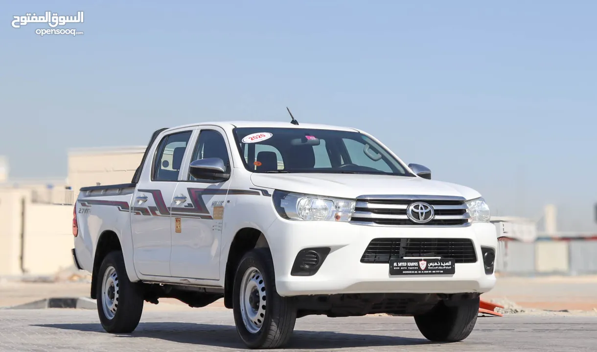 Toyota Hilux 2.7L Automatic 4X4 2020 GCC accident-free in excellent condition 1538 P.M