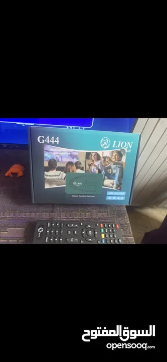 رسيفير lion g444 بحالة الحديد مستعمل شهر
