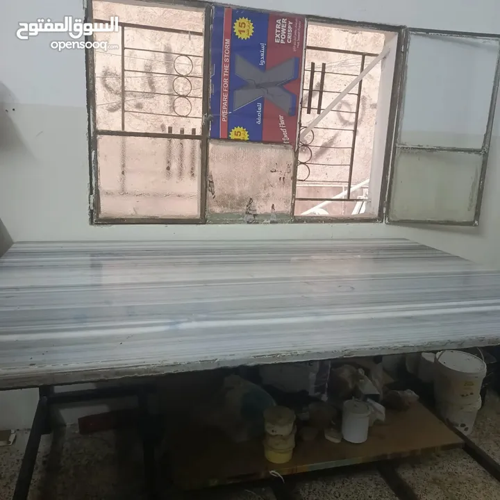 طاوله رخام  تفصيل جديد طول مترين عرض متر ونص ارتفاع 90