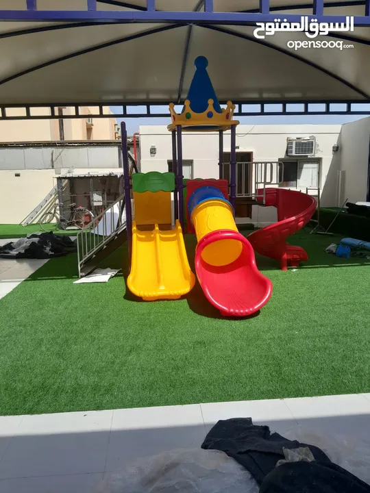 ألعاب مرجيح وزحليق تجهيز روضات طاولات وكراسي سبوارات ارفف دواليب