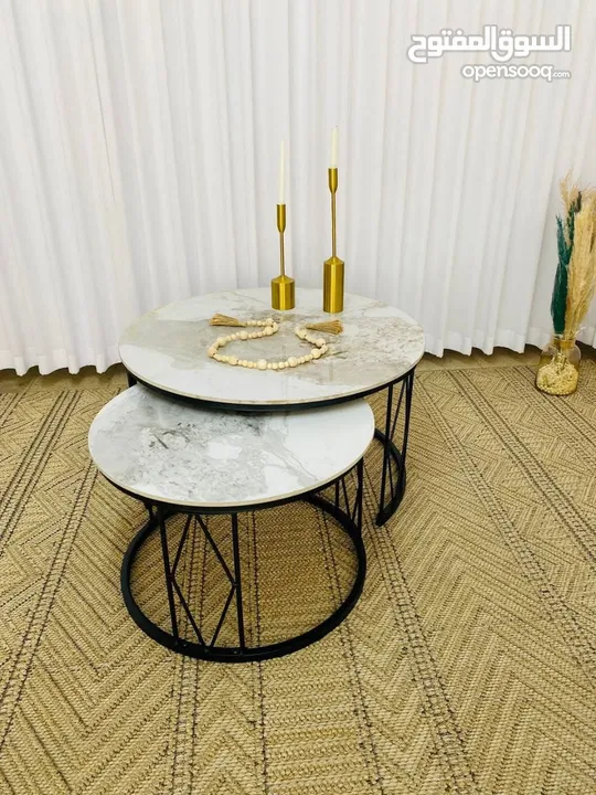 طقم طاولة وسط قطعتين