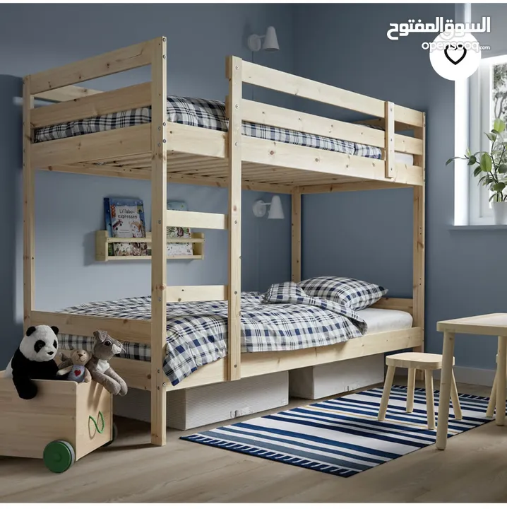 تخت للبيع طابقين (Punk Bed) من ايكيا - بحالة ممتازة