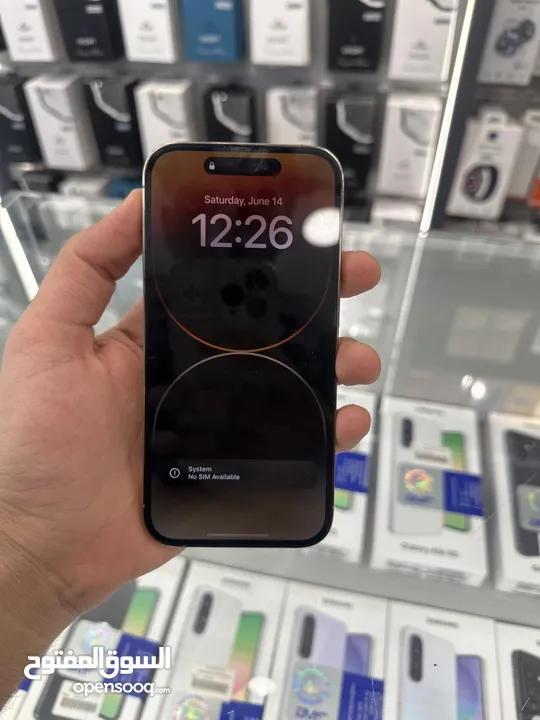 iPhone 14 Pro 128 GB used  ايفون 14 برو 128 جيجا مستعمل بحاله الوكاله  بطاريه 88‎%‎ لون ذهبي